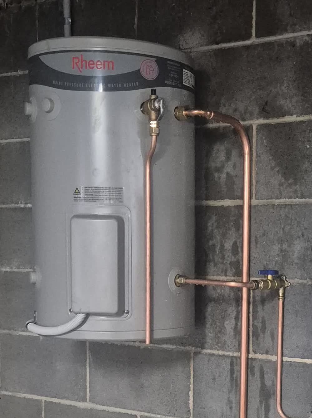 Rheem electric hot water system